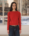 BASERANGE 25 autumn and winter layered sweater France BAS-PUTS-RC-AU25-MELOGRANO RED